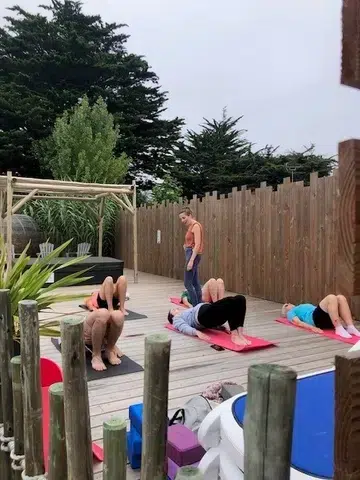 séance matinale de yoga