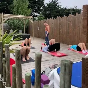 séance matinale de yoga