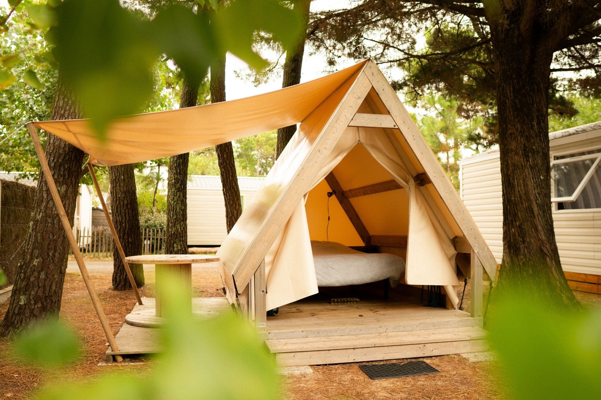 camping avec location insolite en vendée