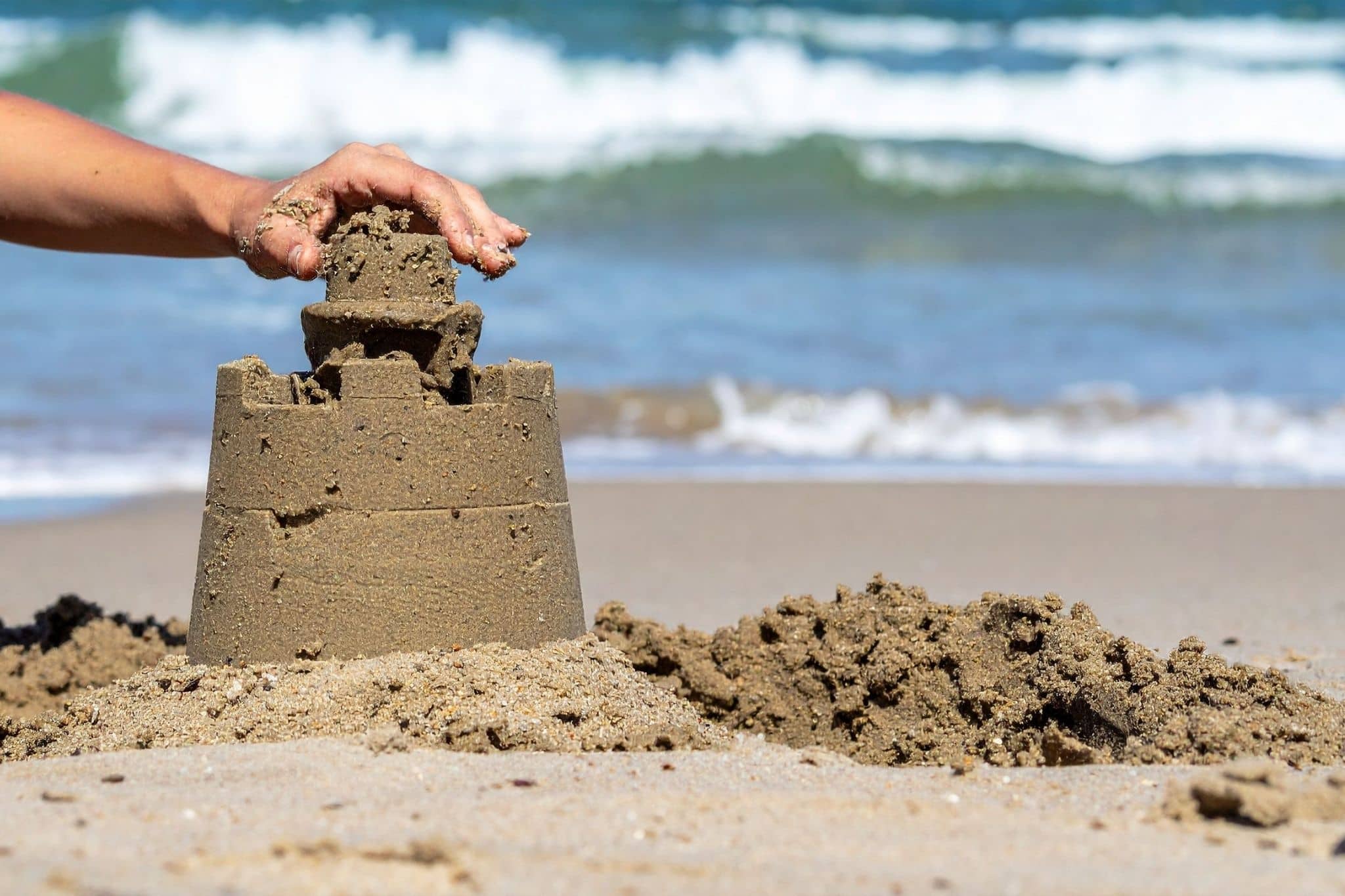 chateau de sable camping vendée