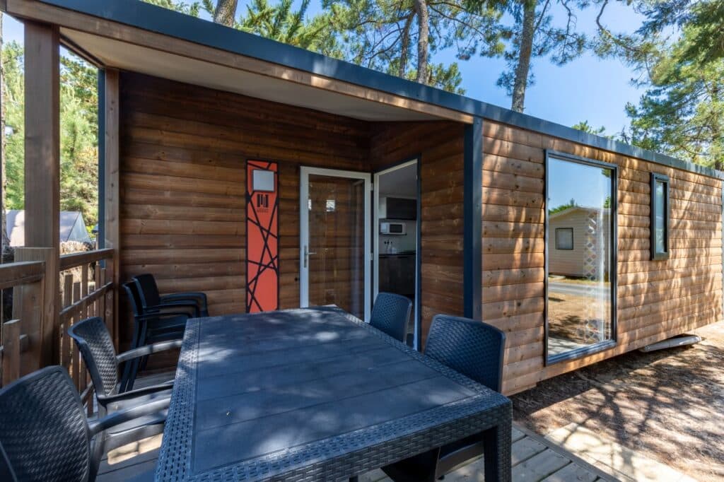 mobil home bois en vendée